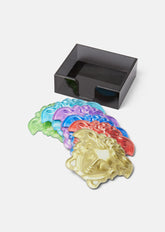 SET 6 SOTTOBICCHIERI MEDUSA IN PLEXIGLASS